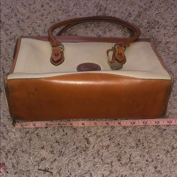 Vintage Dooney and Bourke Cream Brown Purse - Picture 6 of 7